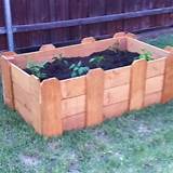 Raised Garden Bed Fence Pickets Photos