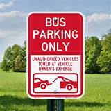 Bus Parking Sign Images