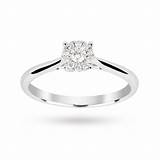 Diamond Solitaire White Gold Ring Pictures