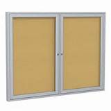 Enclosed Cork Bulletin Boards With Aluminum Frame Pictures