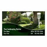 Photos of Landscaping Business Cards