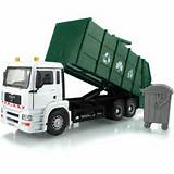 Pictures of Blue Toy Garbage Trucks