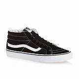 Pictures of Vans Sk8 Mid Black White
