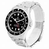 Role  Gmt Master Black Stainless Steel Watch