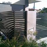 Aluminium Slat Fence Panels
