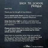 For Prayer In School