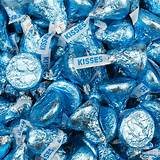 Images of Hershey Kisses Blue Foil