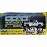 Large Toy Truck And Horse Trailer