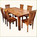 Wood Table Chairs