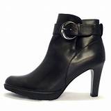 Pictures of Black Leather High Ankle Boots