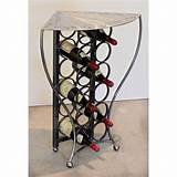 Black Corner Wine Rack Photos