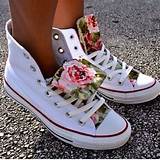 Flower Converse High Tops Pictures