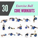 Core Exercises Using Balance Ball