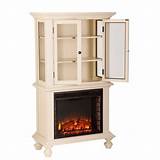 Photos of Electric Fireplace With Bookcases White