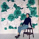 Photos of Paper Flower Wall For Sale