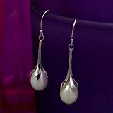 Sterling Silver Freshwater Pearl Drop Earrings Images