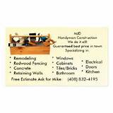 General Contractor Business Card Ideas