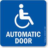Automatic Sliding Door Signs Photos