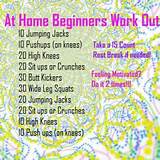 Easy At Home Workouts For Beginners