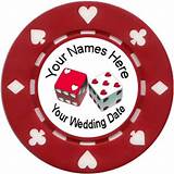 Poker Chip Save The Dates