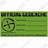 Images of Official Geocache Sticker