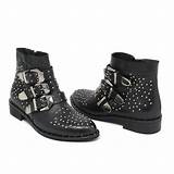 Pictures of Black Ankle Boots With Studs