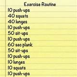 Pictures of Fitness Exercise Routines