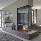 Images of 3 Sided Glass Gas Fireplace