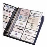 Business Card Holder Refill Pages Photos