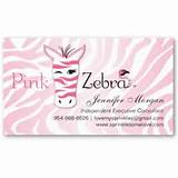 Photos of Pink Zebra Business Card Designs