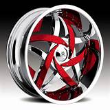 24 Inch Rims Red Images