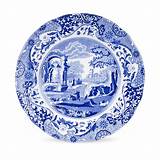 Pictures of Blue Spode Dinner Plates