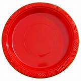Photos of Red Plastic Dinner Plates