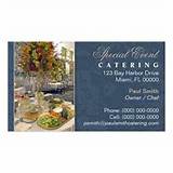 Free Printable Catering Business Cards