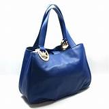 Images of Michael Kors Cobalt Blue Handbag