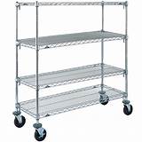 4 Tier Chrome Shelving Unit Photos