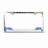 Images of Dolphin License Plate Frame