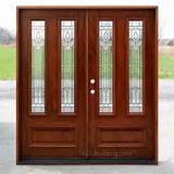 Beveled Glass Double Entry Doors Photos