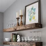 Floating Chunky Shelves Photos