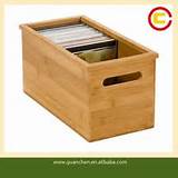 Wooden Cd Storage Box