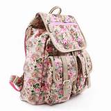 Pink Flower Backpack Photos