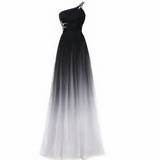 Pictures of Black And White Banquet Dresses