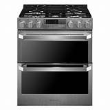 Images of Lg Black Stainless Steel Double Oven Gas Range