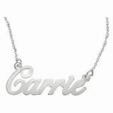 Silver Name Plate Necklace Pictures