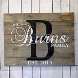 Family Name Wood Signs Images