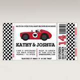 Pictures of Racing Car Invitations