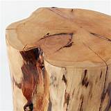 Photos of Log Side Table West Elm
