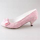 Pink Low Heels Shoes