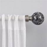 Matte Silver Curtain Rod Images