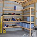 Corner Garage Shelf